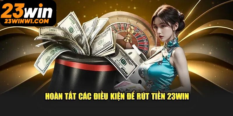 Tổng hợp các điều kiện rút tiền 23win cần thiết